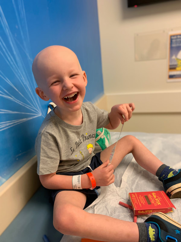 Jack at the Children's Hospital of Philadelphia waiting to see his oncologist in the clinic. 